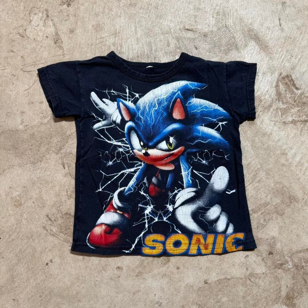 Y2K Youth Kids Sonic The Hedgehog Graphic T-Shirt